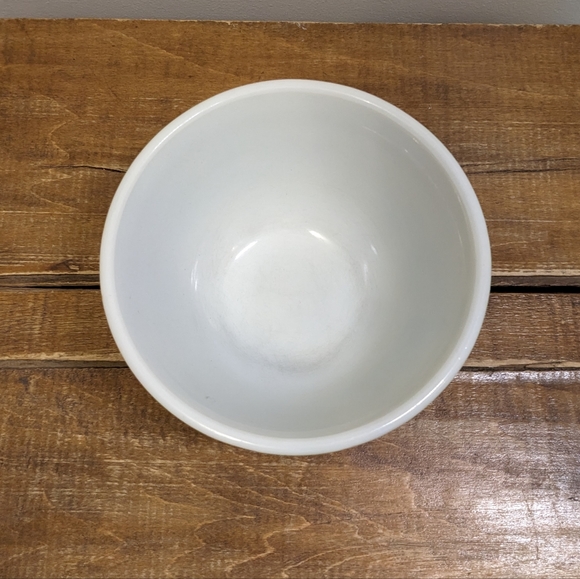 Vintage PYREX Homestead Pattern Small Mixing Bowl | Blue and Tan 401 750 ml - Picture 3 of 11